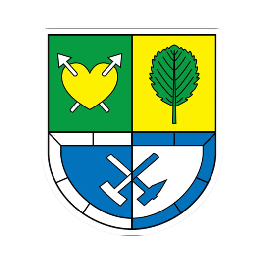 Wappen Boesenbrunn (Germany) (Coat of Arms) STICKER Vinyl Kiss-Cut Decal 2 Inch White - The Sticker Space