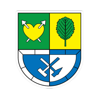 Wappen Boesenbrunn (Germany) (Coat of Arms) STICKER Vinyl Kiss-Cut Decal 3 Inch White - The Sticker Space