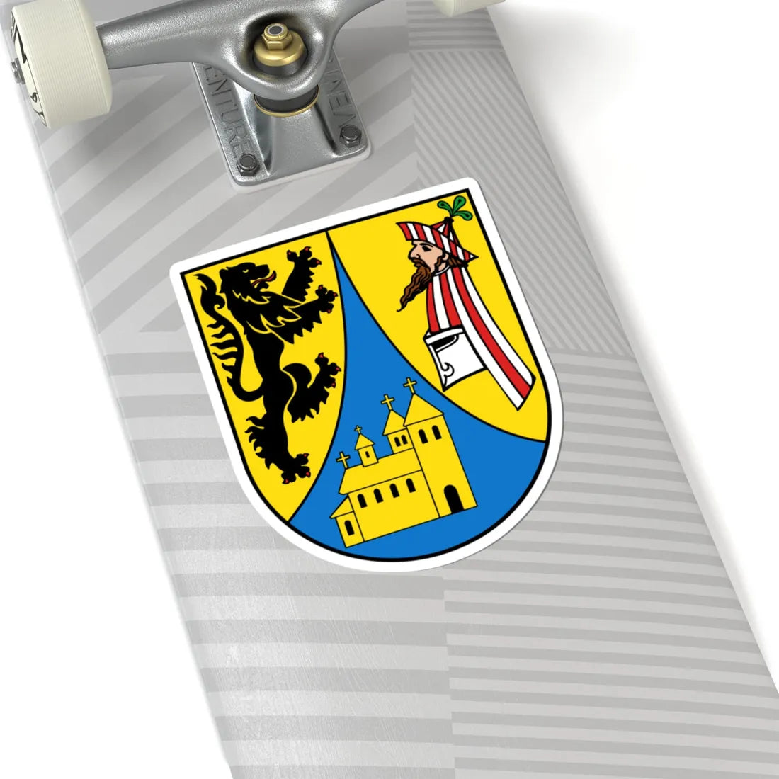 Wappen Borna (Germany) (Coat of Arms) STICKER Vinyl Kiss-Cut Decal - The Sticker Space