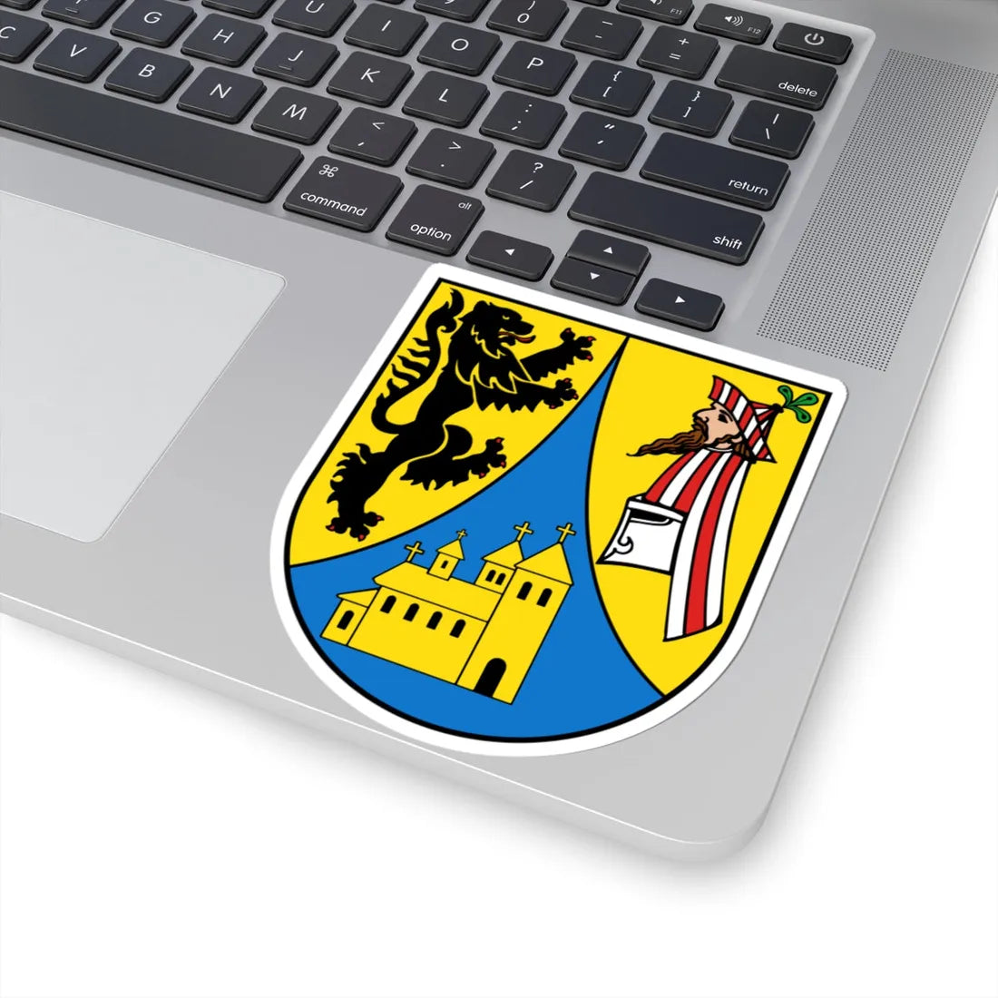 Wappen Borna (Germany) (Coat of Arms) STICKER Vinyl Kiss-Cut Decal - The Sticker Space
