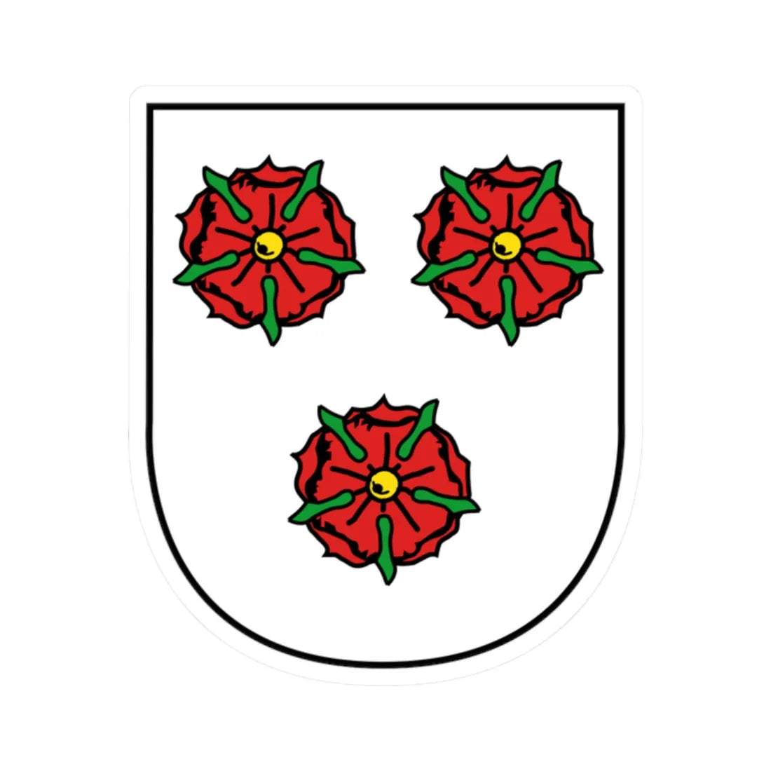 Wappen Brandis (Germany) (Coat of Arms) STICKER Vinyl Kiss-Cut Decal 2 Inch White - The Sticker Space