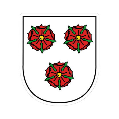 Wappen Brandis (Germany) (Coat of Arms) STICKER Vinyl Kiss-Cut Decal 4 Inch White - The Sticker Space