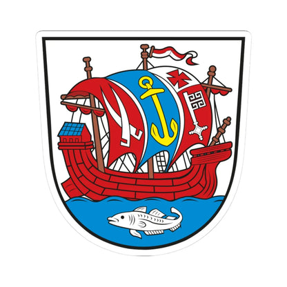 Wappen Bremerhaven (Germany) (Coat of Arms) STICKER Vinyl Kiss-Cut Decal 3 Inch White - The Sticker Space
