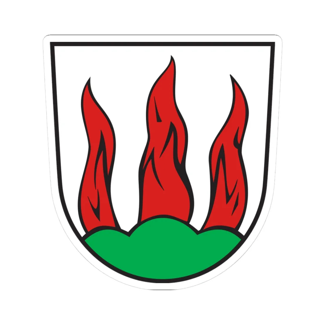 Wappen Brennberg (Germany) (Coat of Arms) STICKER Vinyl Kiss-Cut Decal 3 Inch White - The Sticker Space
