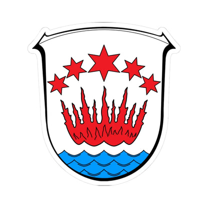 Wappen Brensbach (Germany) (Coat of Arms) STICKER Vinyl Kiss-Cut Decal 3 Inch White - The Sticker Space