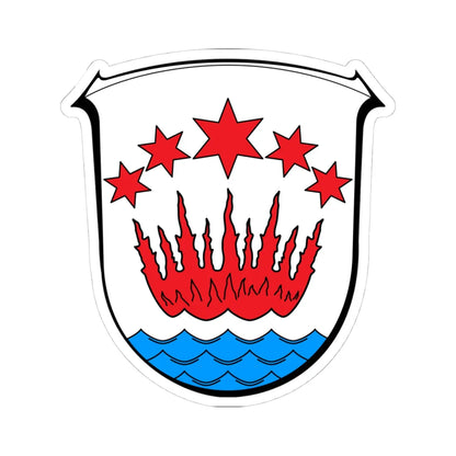 Wappen Brensbach (Germany) (Coat of Arms) STICKER Vinyl Kiss-Cut Decal 4 Inch White - The Sticker Space