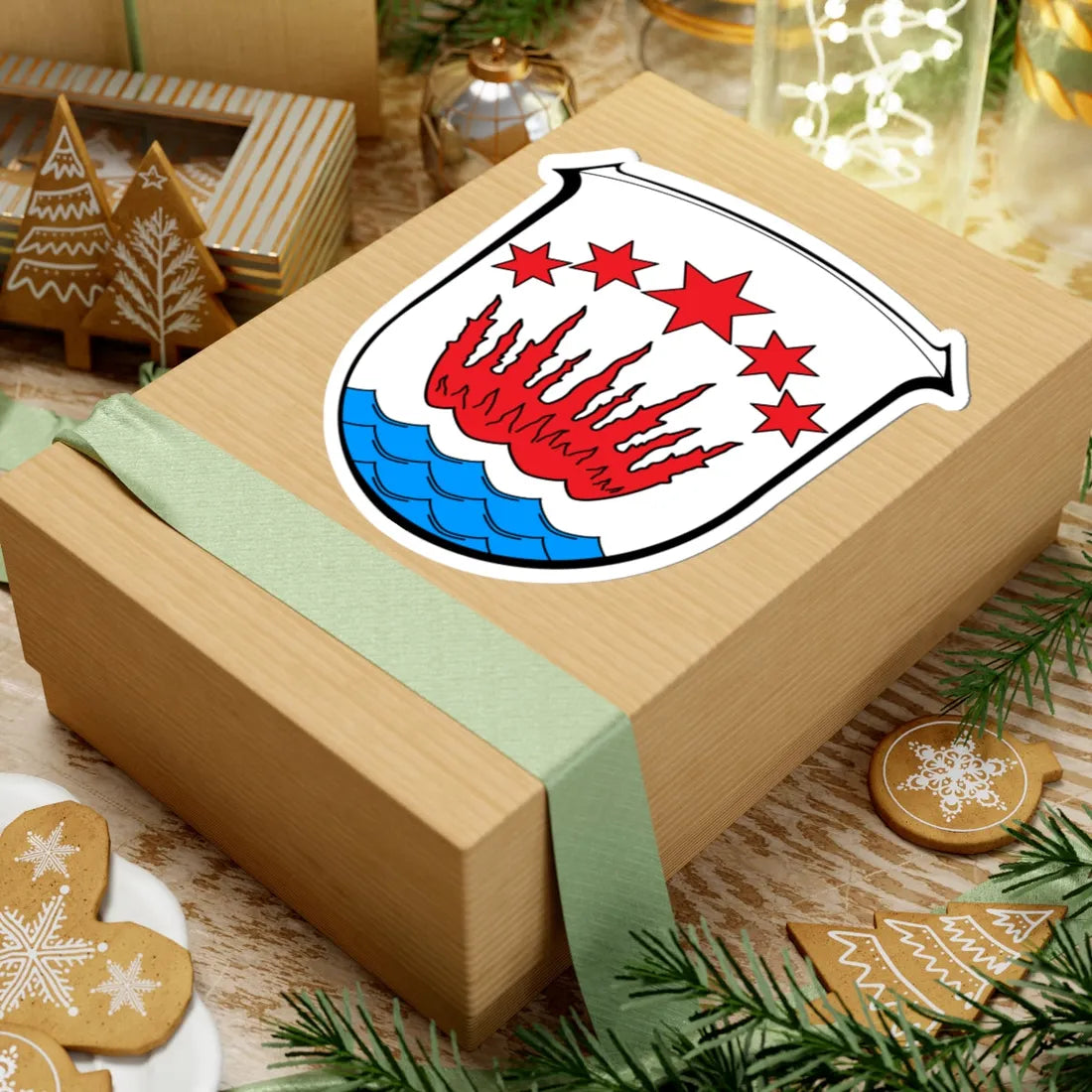 Wappen Brensbach (Germany) (Coat of Arms) STICKER Vinyl Kiss-Cut Decal - The Sticker Space