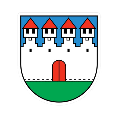 Wappen Bürglen UR (Switzerland) (Coat of Arms) STICKER Vinyl Kiss-Cut Decal 2 Inch White - The Sticker Space