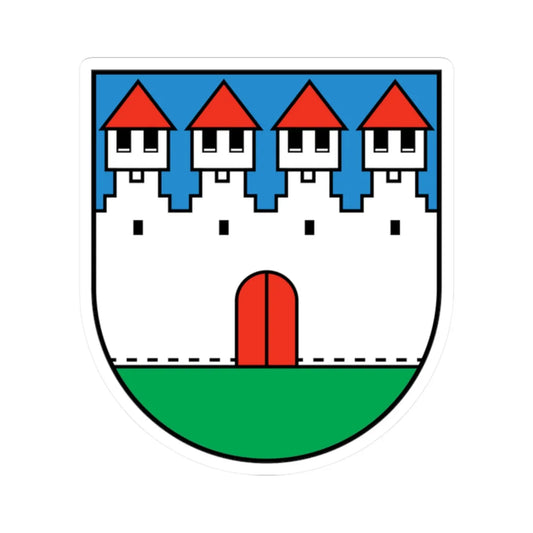 Wappen Bürglen UR (Switzerland) (Coat of Arms) STICKER Vinyl Kiss-Cut Decal 2 Inch White - The Sticker Space
