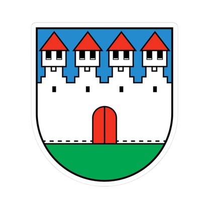 Wappen Bürglen UR (Switzerland) (Coat of Arms) STICKER Vinyl Kiss-Cut Decal 3 Inch White - The Sticker Space