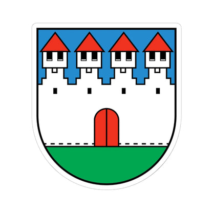 Wappen Bürglen UR (Switzerland) (Coat of Arms) STICKER Vinyl Kiss-Cut Decal 6 Inch White - The Sticker Space