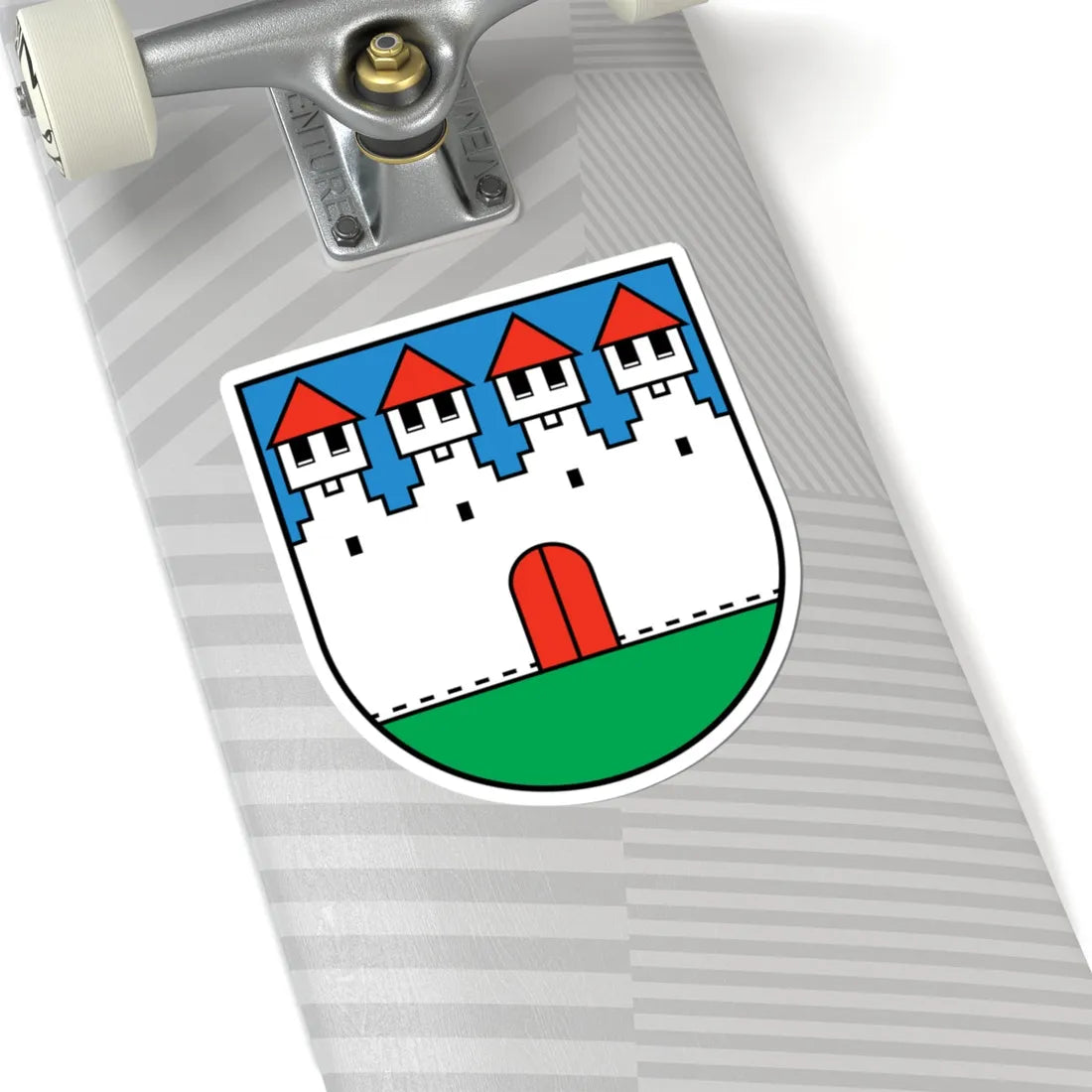 Wappen Bürglen UR (Switzerland) (Coat of Arms) STICKER Vinyl Kiss-Cut Decal - The Sticker Space