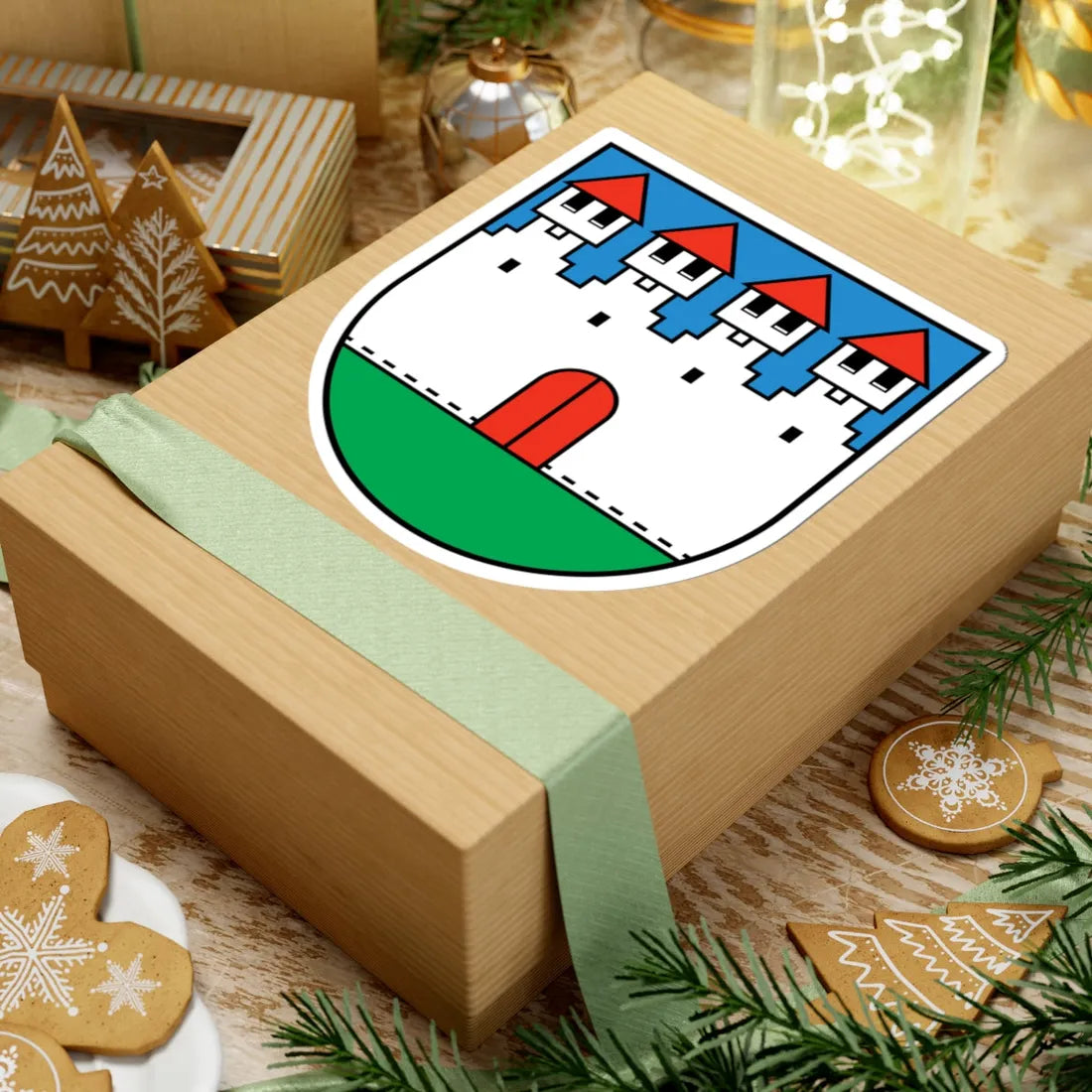 Wappen Bürglen UR (Switzerland) (Coat of Arms) STICKER Vinyl Kiss-Cut Decal - The Sticker Space