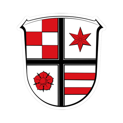 Wappen Brombachtal (Germany) (Coat of Arms) STICKER Vinyl Kiss-Cut Decal 3 Inch White - The Sticker Space