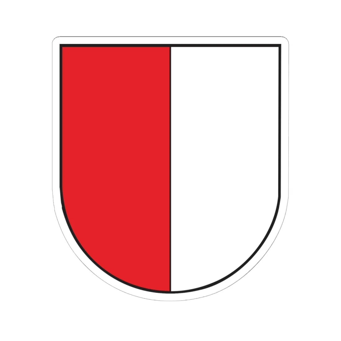 Wappen Buchloe (Germany) (Coat of Arms) STICKER Vinyl Kiss-Cut Decal 6 Inch White - The Sticker Space