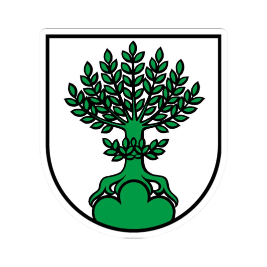 Wappen Buchs AG (Switzerland) (Coat of Arms) STICKER Vinyl Kiss-Cut Decal 2 Inch White - The Sticker Space