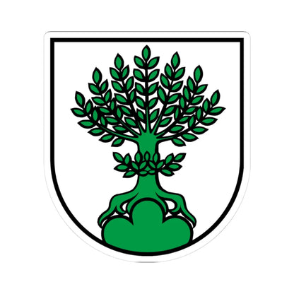 Wappen Buchs AG (Switzerland) (Coat of Arms) STICKER Vinyl Kiss-Cut Decal 3 Inch White - The Sticker Space