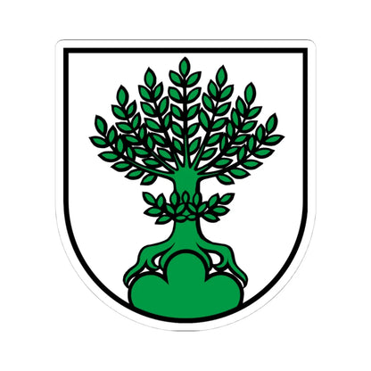 Wappen Buchs AG (Switzerland) (Coat of Arms) STICKER Vinyl Kiss-Cut Decal 4 Inch White - The Sticker Space