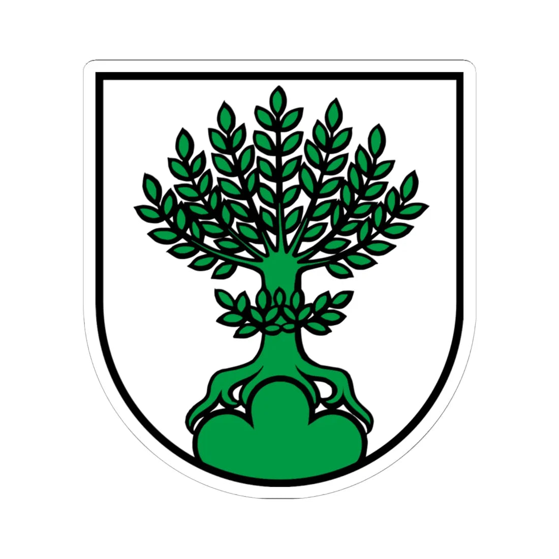Wappen Buchs AG (Switzerland) (Coat of Arms) STICKER Vinyl Kiss-Cut Decal 6 Inch White - The Sticker Space