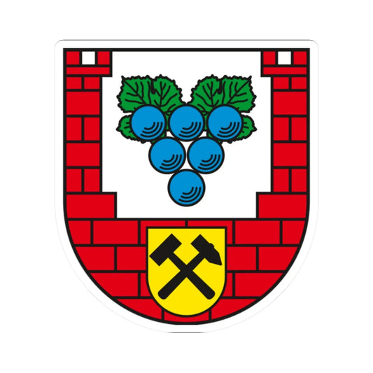 Wappen Burgenlandkreis (Germany) (Coat of Arms) STICKER Vinyl Kiss-Cut Decal 2 Inch White - The Sticker Space