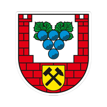 Wappen Burgenlandkreis (Germany) (Coat of Arms) STICKER Vinyl Kiss-Cut Decal 4 Inch White - The Sticker Space