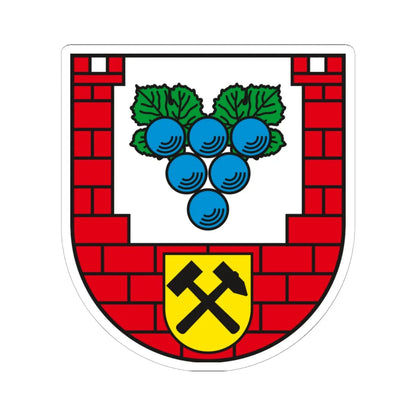 Wappen Burgenlandkreis (Germany) (Coat of Arms) STICKER Vinyl Kiss-Cut Decal 6 Inch White - The Sticker Space