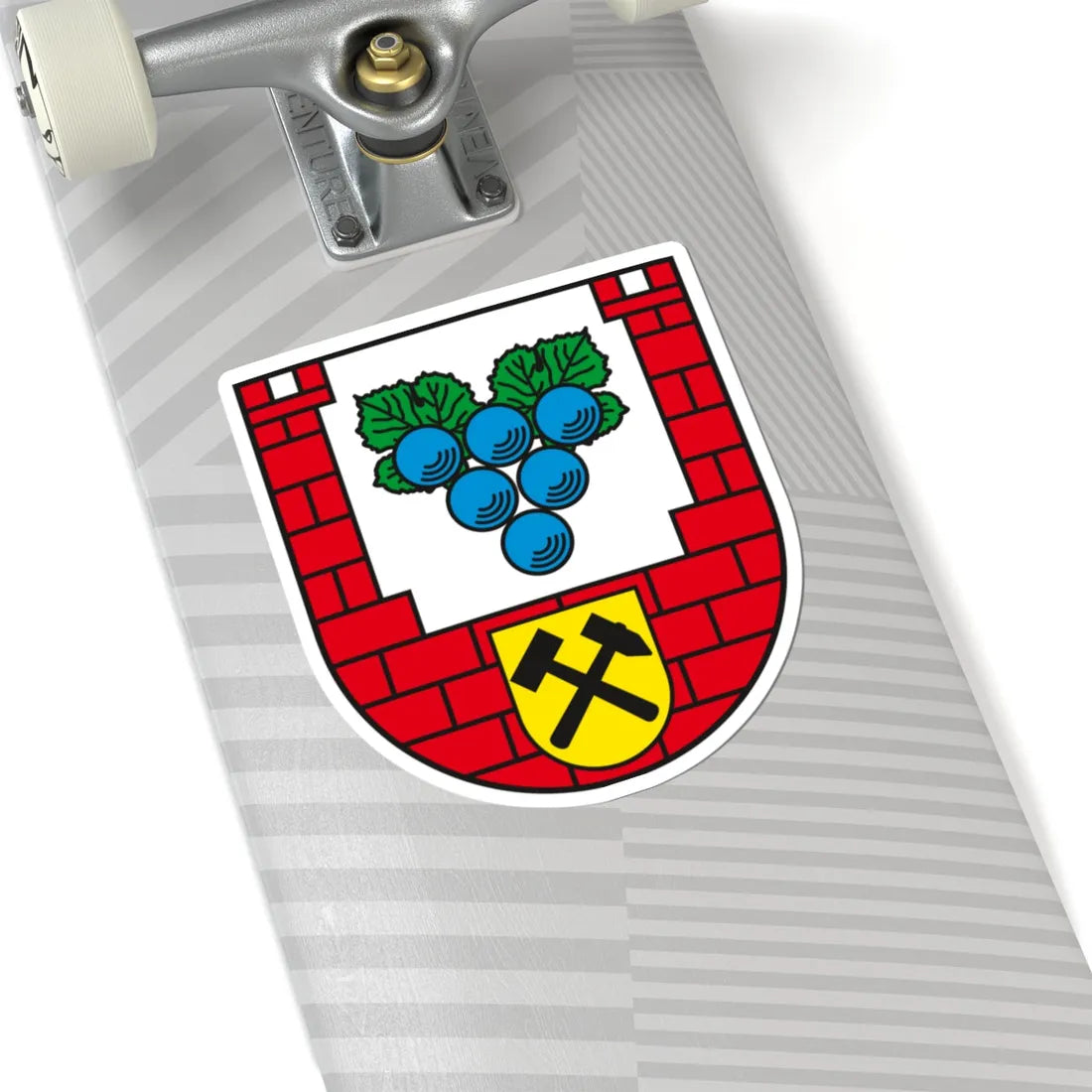 Wappen Burgenlandkreis (Germany) (Coat of Arms) STICKER Vinyl Kiss-Cut Decal - The Sticker Space