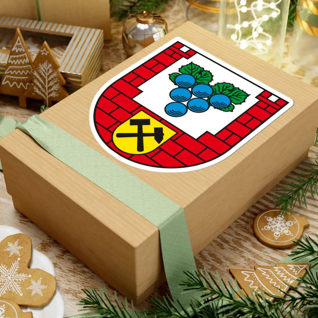 Wappen Burgenlandkreis (Germany) (Coat of Arms) STICKER Vinyl Kiss-Cut Decal - The Sticker Space