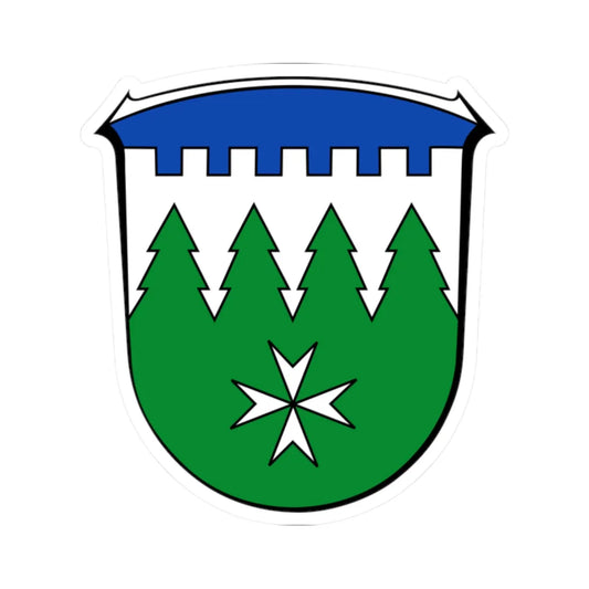 Wappen Burgwald (Germany) (Coat of Arms) STICKER Vinyl Kiss-Cut Decal 2 Inch White - The Sticker Space