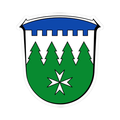 Wappen Burgwald (Germany) (Coat of Arms) STICKER Vinyl Kiss-Cut Decal 3 Inch White - The Sticker Space