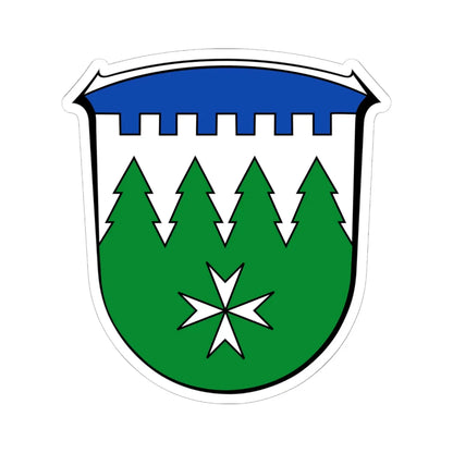 Wappen Burgwald (Germany) (Coat of Arms) STICKER Vinyl Kiss-Cut Decal 6 Inch White - The Sticker Space