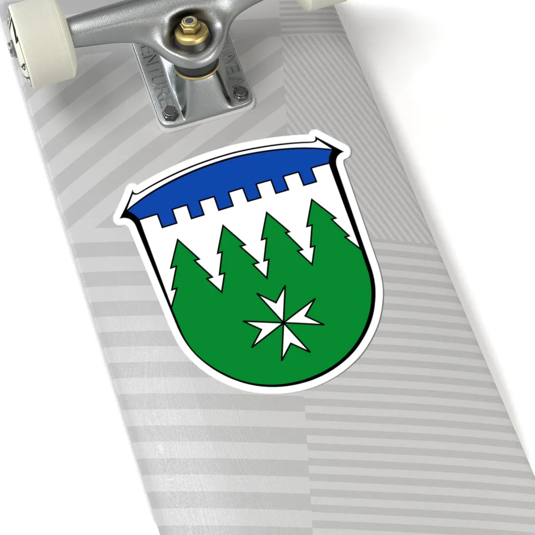 Wappen Burgwald (Germany) (Coat of Arms) STICKER Vinyl Kiss-Cut Decal - The Sticker Space