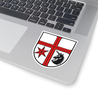 Wappen Burlafingen (Germany) (Coat of Arms) STICKER Vinyl Kiss-Cut Decal - The Sticker Space