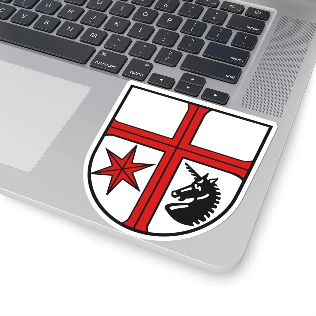 Wappen Burlafingen (Germany) (Coat of Arms) STICKER Vinyl Kiss-Cut Decal - The Sticker Space