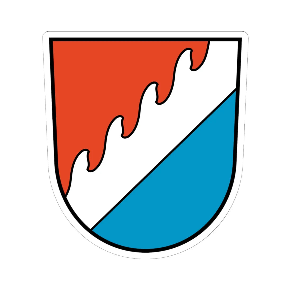 Wappen Caputh (Germany) (Coat of Arms) STICKER Vinyl Kiss-Cut Decal 6 Inch White - The Sticker Space