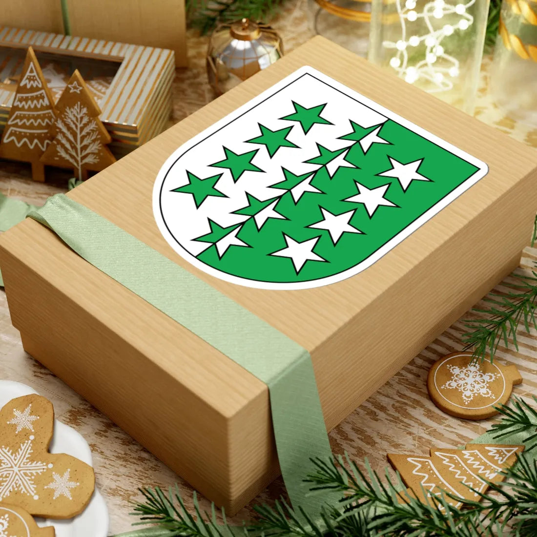 Wappen Chablais matt (Switzerland) (Coat of Arms) STICKER Vinyl Kiss-Cut Decal - The Sticker Space