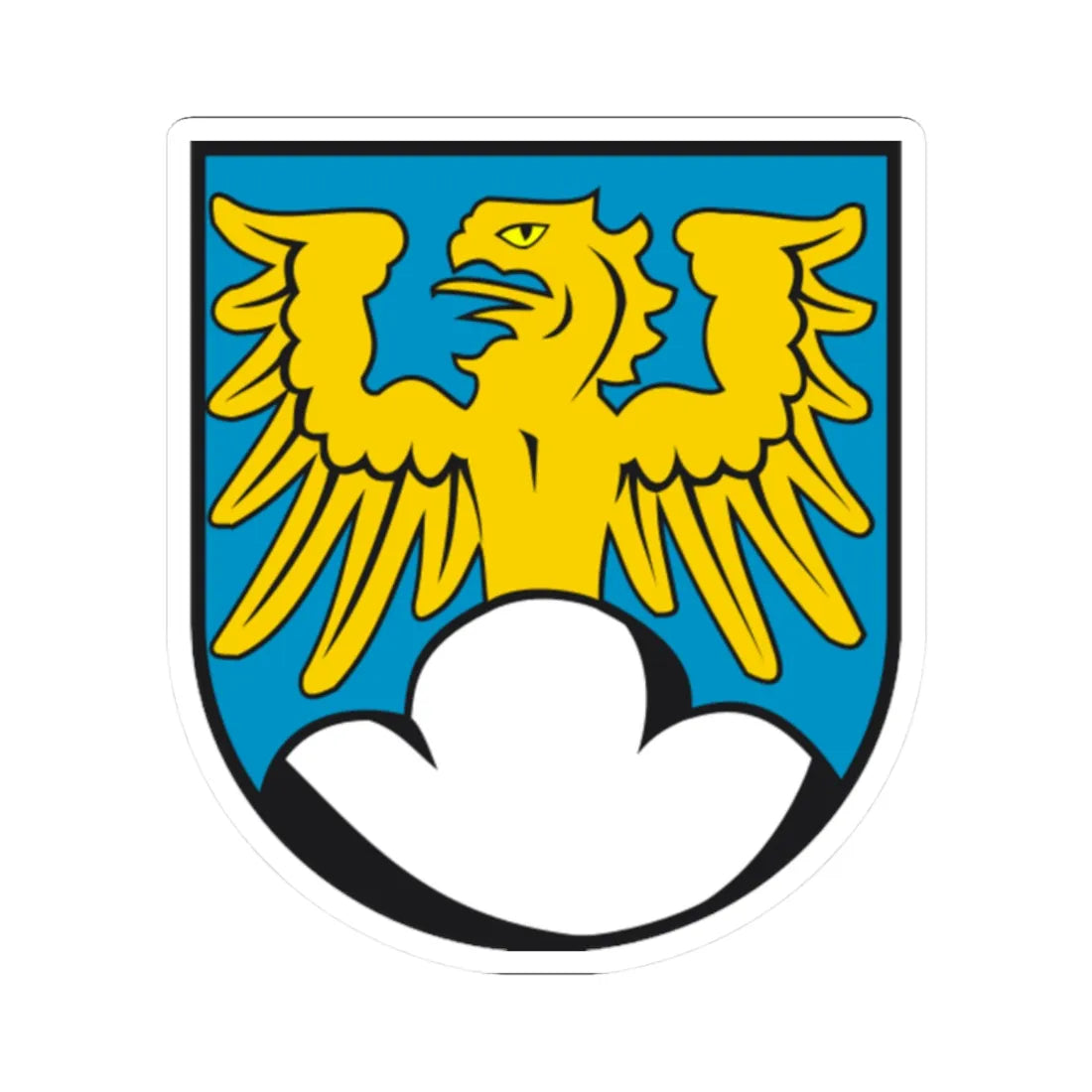 Wappen Cirkwehrum (Germany) (Coat of Arms) STICKER Vinyl Kiss-Cut Decal 2 Inch White - The Sticker Space