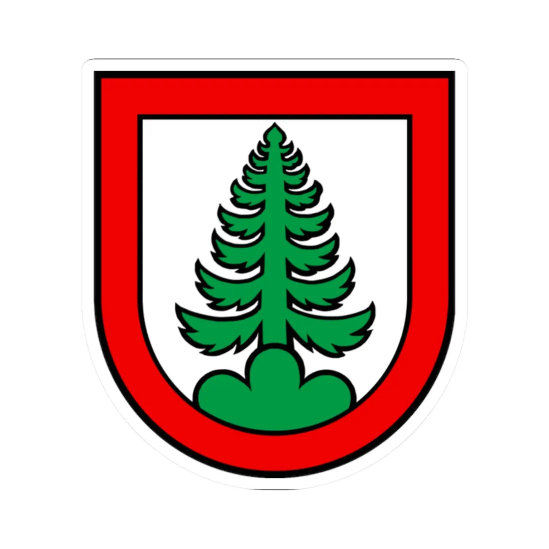 Wappen Densbüren (Switzerland) (Coat of Arms) STICKER Vinyl Kiss-Cut Decal 2 Inch White - The Sticker Space