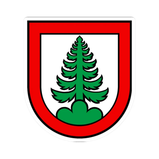 Wappen Densbüren (Switzerland) (Coat of Arms) STICKER Vinyl Kiss-Cut Decal 2 Inch White - The Sticker Space
