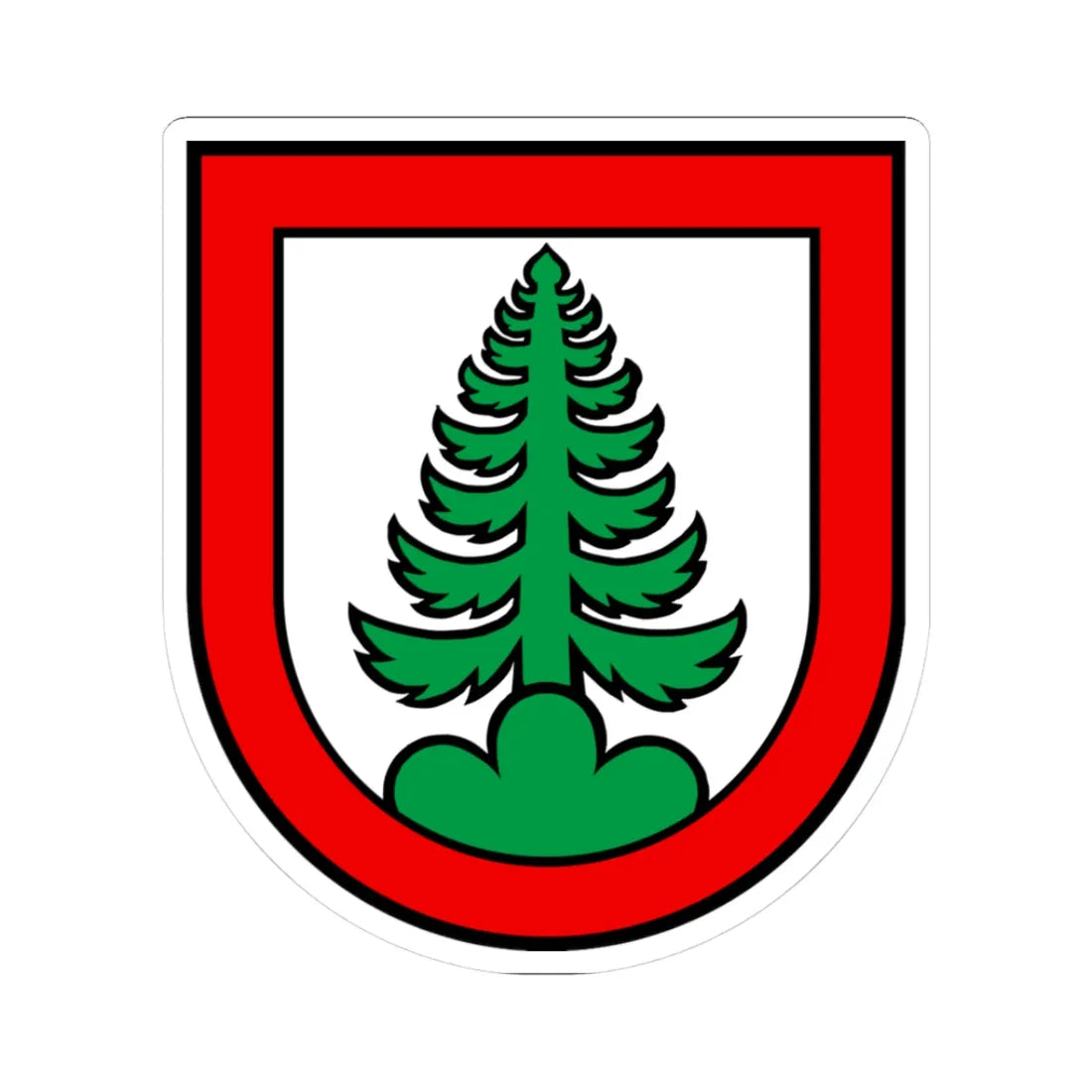 Wappen Densbüren (Switzerland) (Coat of Arms) STICKER Vinyl Kiss-Cut Decal 3 Inch White - The Sticker Space