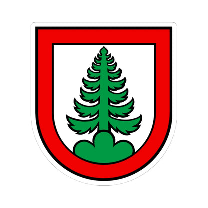 Wappen Densbüren (Switzerland) (Coat of Arms) STICKER Vinyl Kiss-Cut Decal 4 Inch White - The Sticker Space