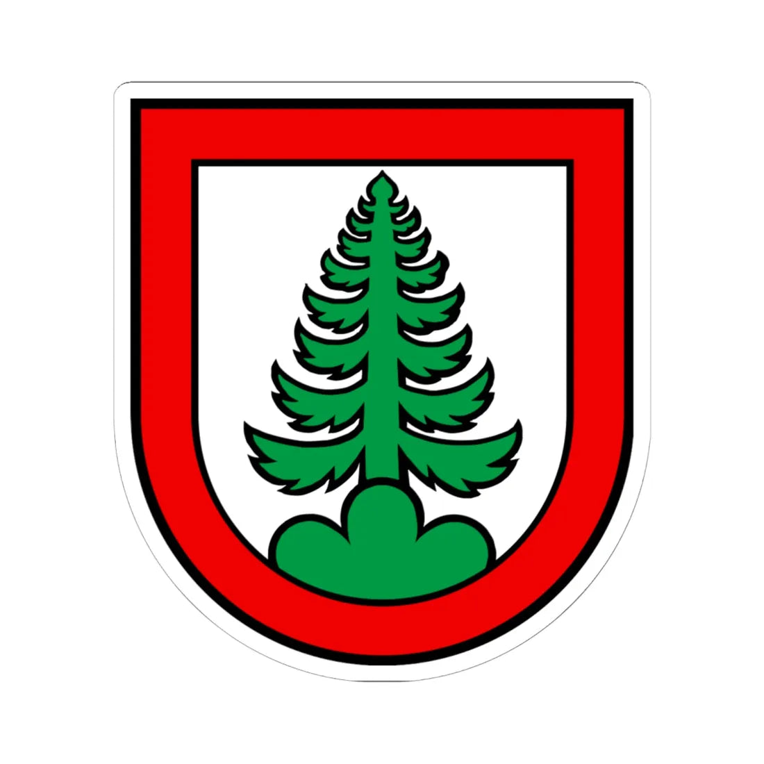 Wappen Densbüren (Switzerland) (Coat of Arms) STICKER Vinyl Kiss-Cut Decal 6 Inch White - The Sticker Space