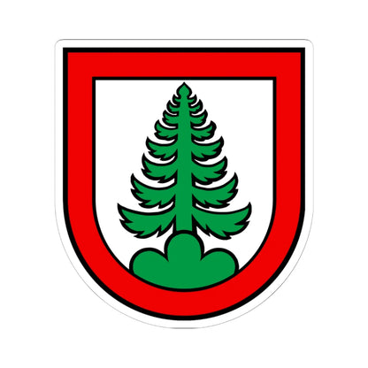 Wappen Densbüren (Switzerland) (Coat of Arms) STICKER Vinyl Kiss-Cut Decal 6 Inch White - The Sticker Space