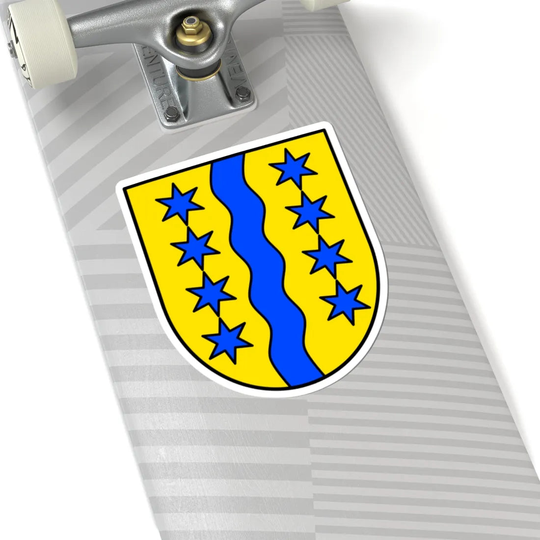 Wappen der Gemeinde Glarus Nord (Switzerland) (Coat of Arms) STICKER Vinyl Kiss-Cut Decal - The Sticker Space