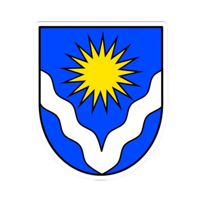 Wappen der Gemeinde Glarus Süd (Switzerland) (Coat of Arms) STICKER Vinyl Kiss-Cut Decal 2 Inch White - The Sticker Space