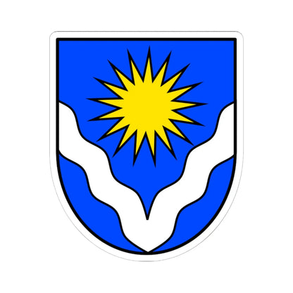 Wappen der Gemeinde Glarus Süd (Switzerland) (Coat of Arms) STICKER Vinyl Kiss-Cut Decal 6 Inch White - The Sticker Space