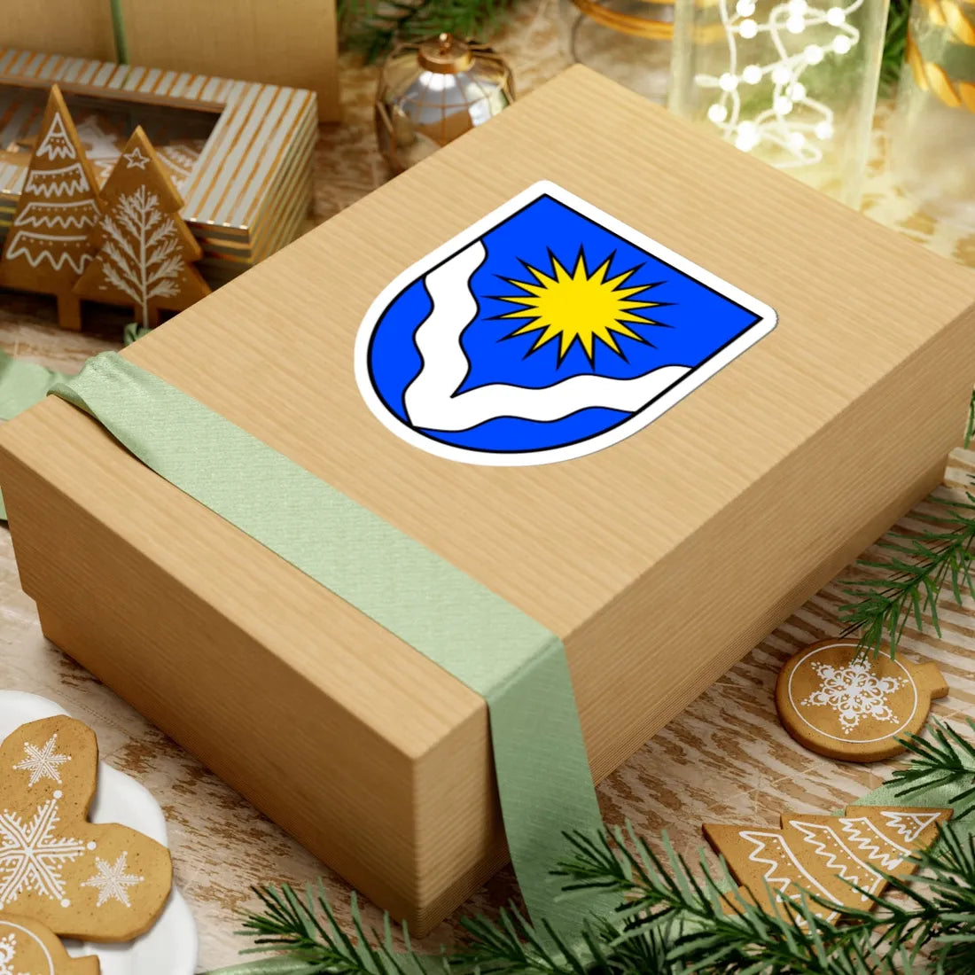 Wappen der Gemeinde Glarus Süd (Switzerland) (Coat of Arms) STICKER Vinyl Kiss-Cut Decal - The Sticker Space