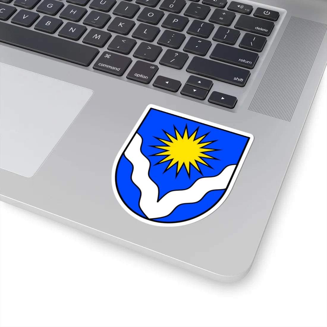 Wappen der Gemeinde Glarus Süd (Switzerland) (Coat of Arms) STICKER Vinyl Kiss-Cut Decal - The Sticker Space