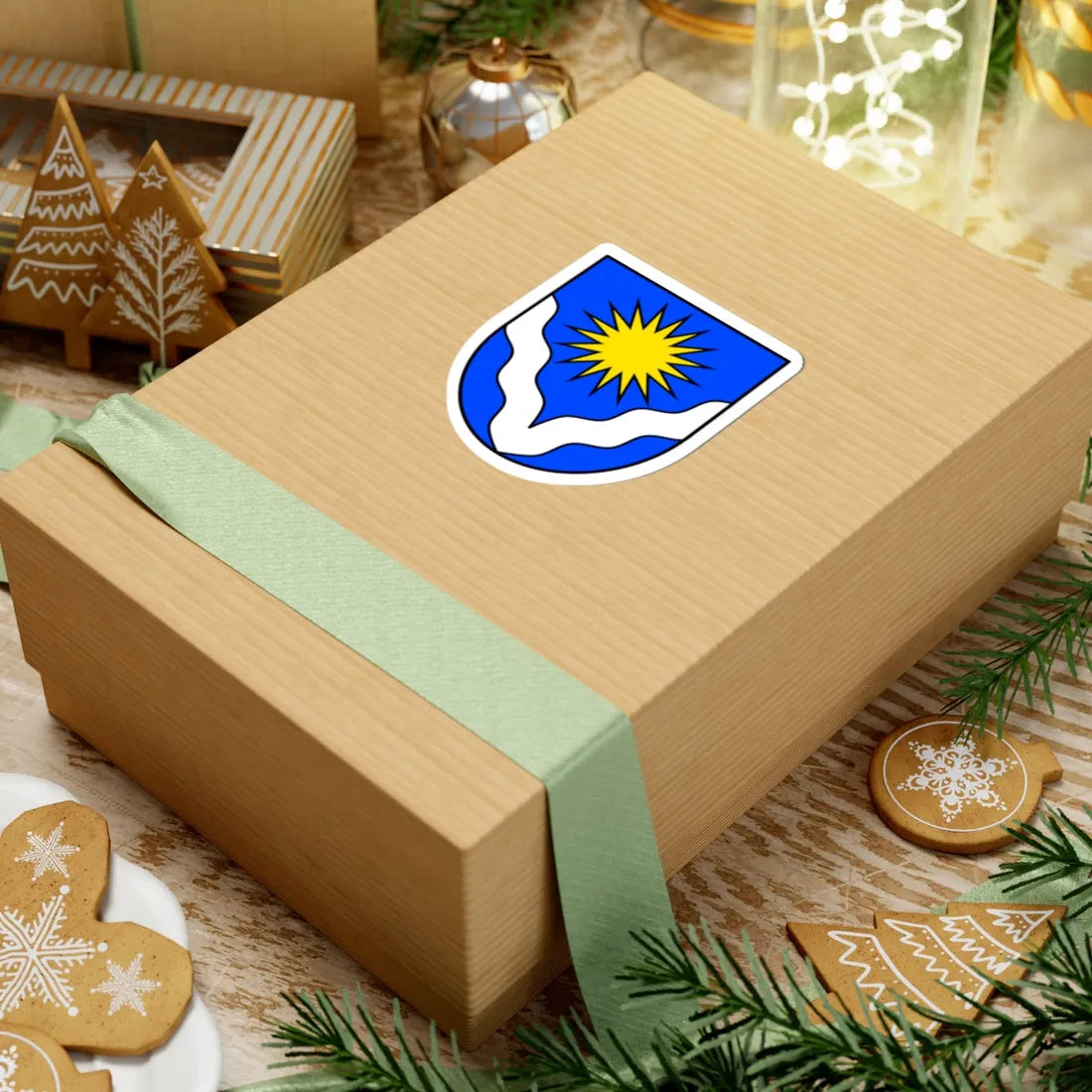 Wappen der Gemeinde Glarus Süd (Switzerland) (Coat of Arms) STICKER Vinyl Kiss-Cut Decal - The Sticker Space