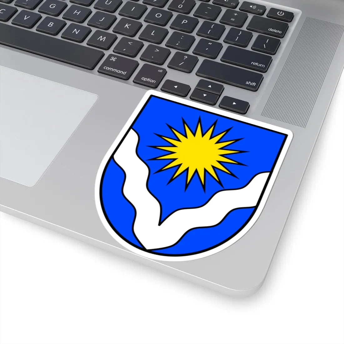 Wappen der Gemeinde Glarus Süd (Switzerland) (Coat of Arms) STICKER Vinyl Kiss-Cut Decal - The Sticker Space